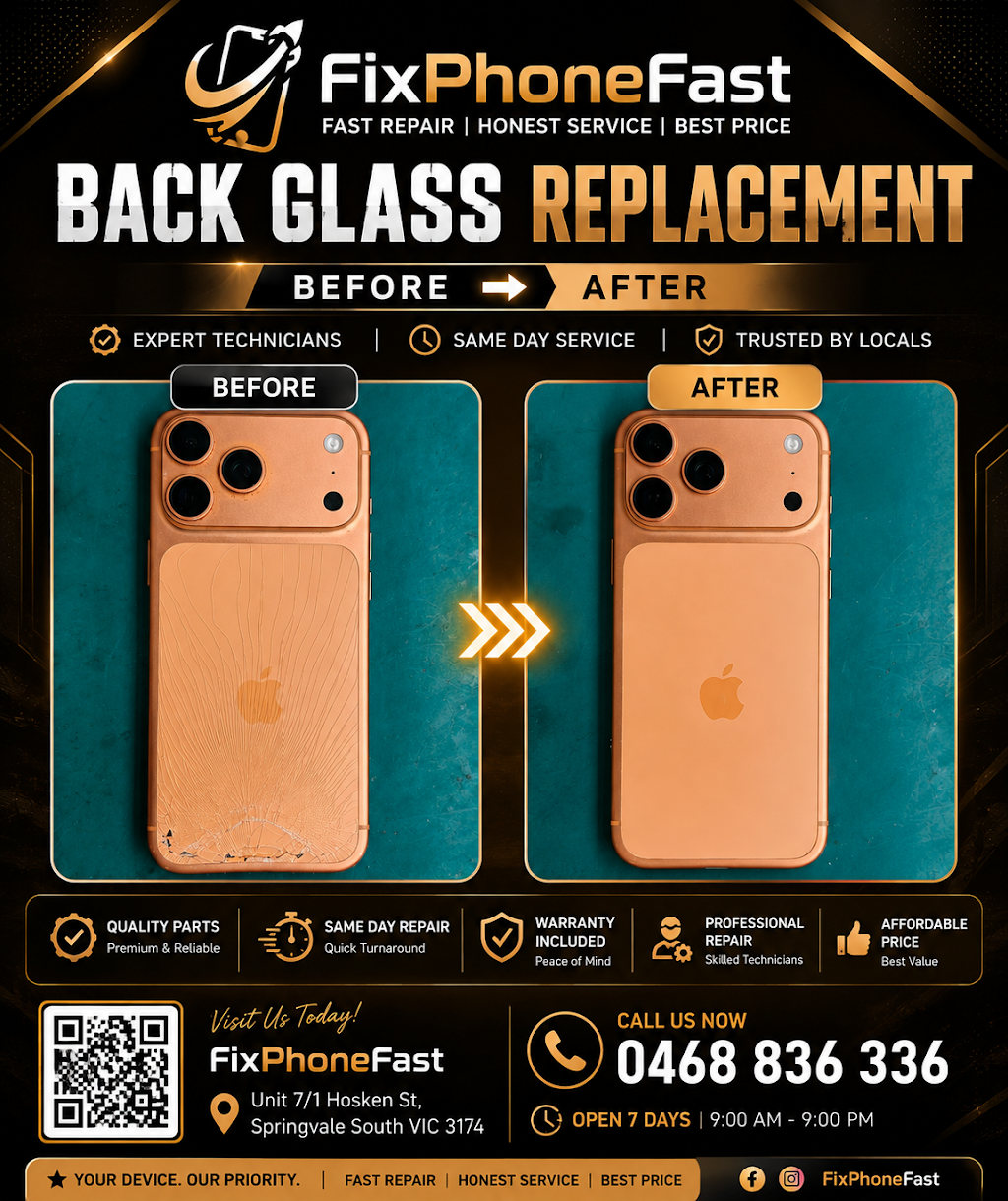 FixPhoneFast | Unit 7/1 Hosken St, Springvale South VIC 3174, Australia | Phone: 0468 836 336