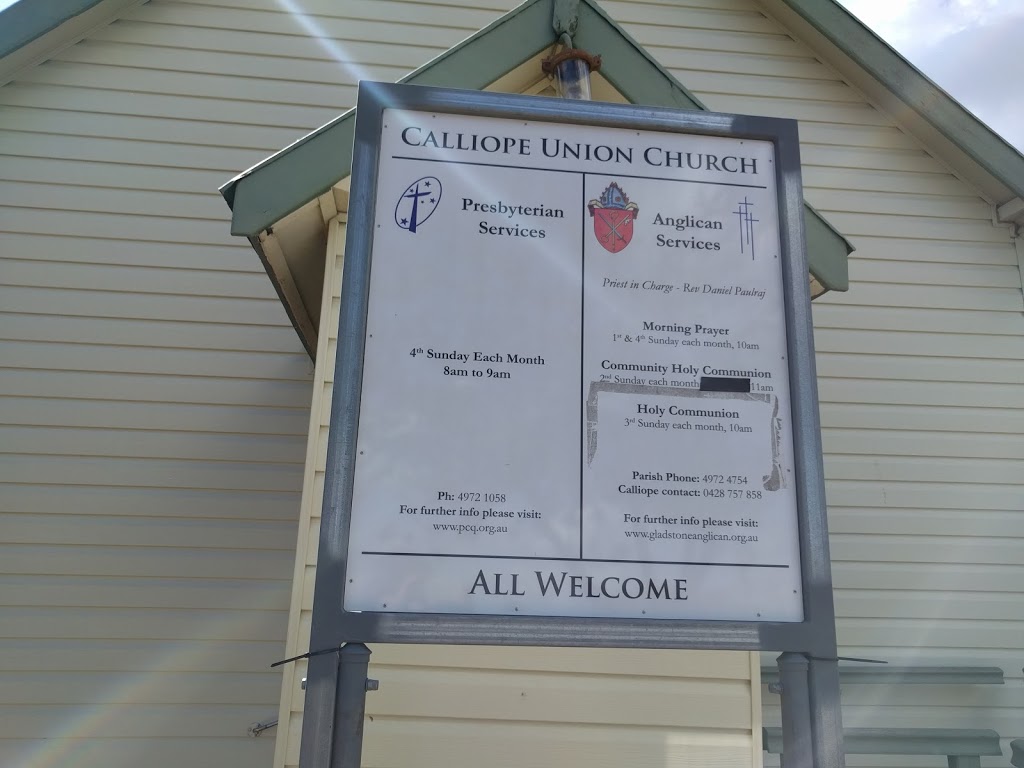 Calliope Union Church | church | 28 Stirrat St, Calliope QLD 4680, Australia