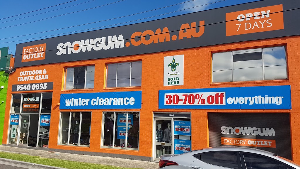 Snowgum Factory Outlet | shoe store | 1702 Dandenong Road, Oakleigh East VIC 3166, Australia | 0395400895 OR +61 3 9540 0895