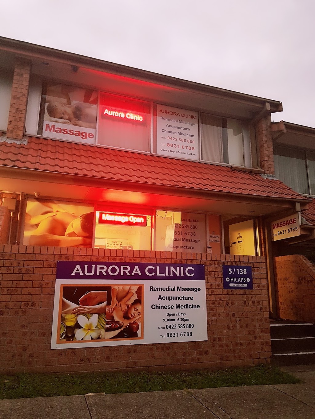 Aurora Massage & Acupuncture | 5/138 Best Rd, Seven Hills NSW 2147, Australia | Phone: 0422 585 880