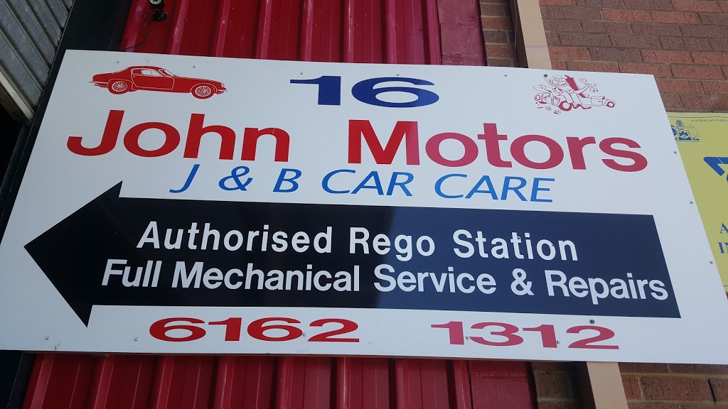 John Motors[J&B CAR CARE] | car repair | 2/16 Brookes St, Mitchell ACT 2911, Australia | 0261621312 OR +61 2 6162 1312