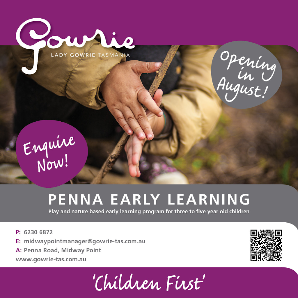 Lady Gowrie Tasmania Penna Early Learning Service | 136 Penna Rd, Midway Point TAS 7171, Australia | Phone: (03) 6230 6872