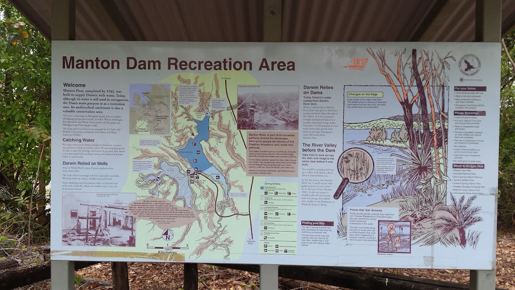 Manton Dam Recreation Area | park | Darwin River Dam NT 0822, Australia | 0889994555 OR +61 8 8999 4555