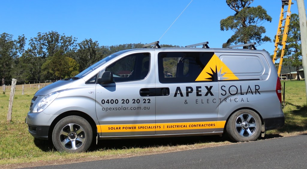 Apex Solar & Electrical | 66 Deep Creek Rd, Hannam Vale NSW 2443, Australia | Phone: 0400 202 022