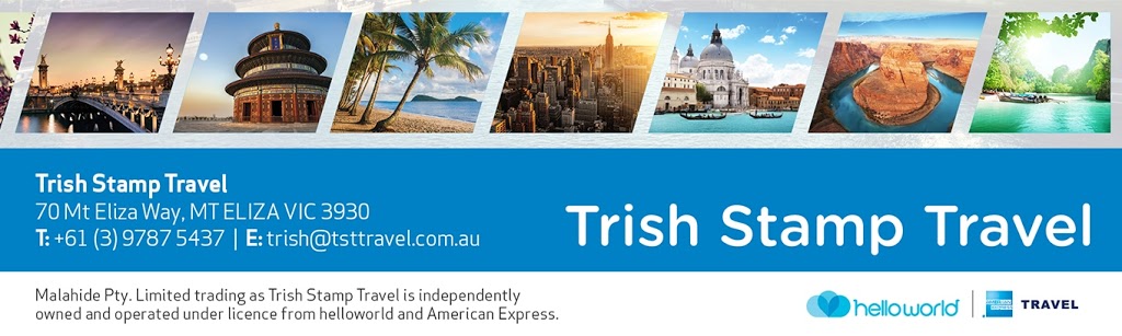 Trish Stamp Travel | travel agency | 70 Mount Eliza Way, Mount Eliza VIC 3930, Australia | 0397875437 OR +61 3 9787 5437