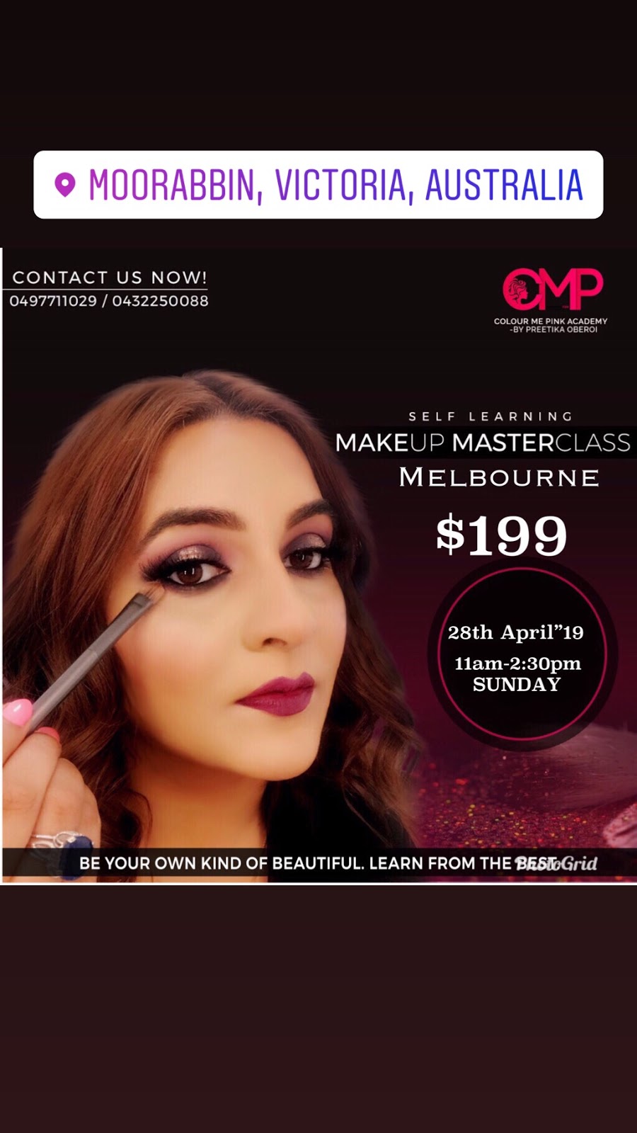 Colour Me Pink Hair&Makeup Acadmey By Preetika Oberoi | 8 McGowan Dr, Skye VIC 3977, Australia | Phone: 0497 711 029