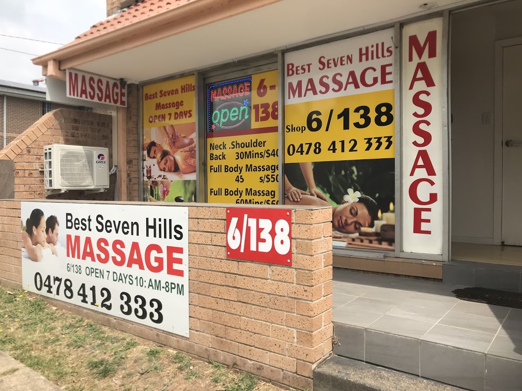 Best Seven Hills Massage | health | 6/138 Best Rd, Seven Hills NSW 2147, Australia | 0478412333 OR +61 478 412 333