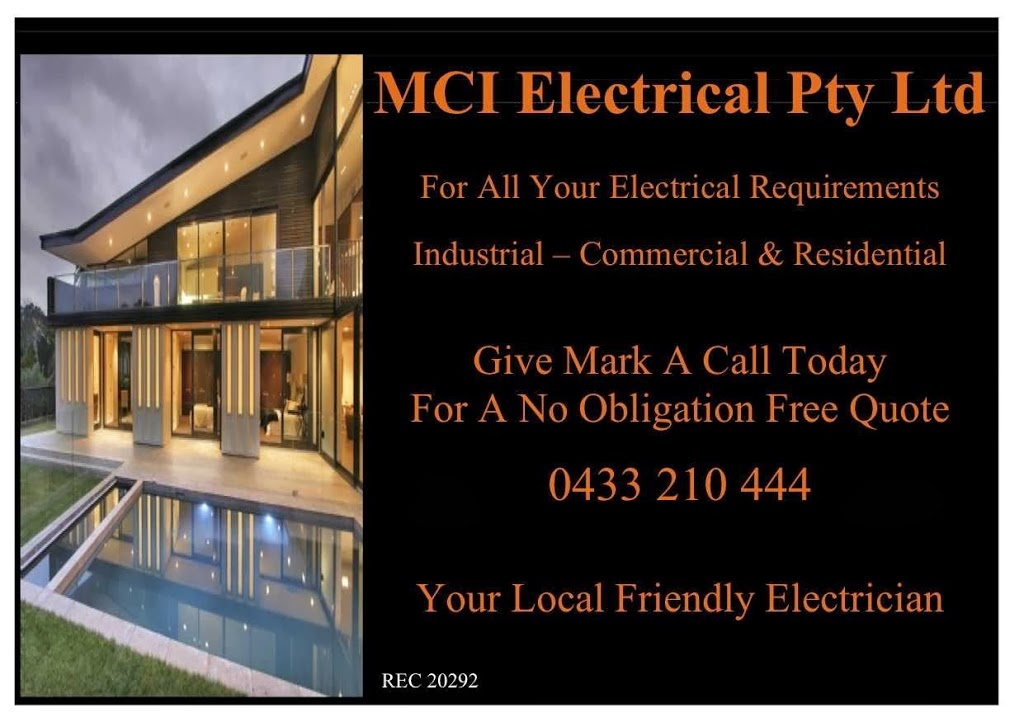 MCI ELECTRICAL | 23 Seacrest Ave, Seaford VIC 3198, Australia | Phone: 0433 210 444