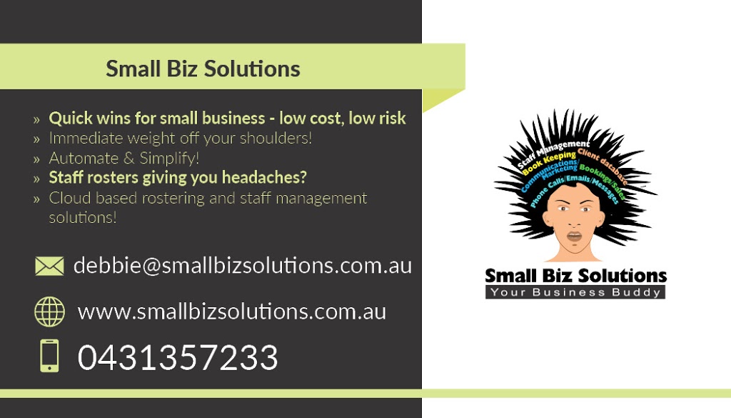 Small Biz Solutions | 97 Aylesham Dr, Bonogin QLD 4213, Australia | Phone: 0431 357 233