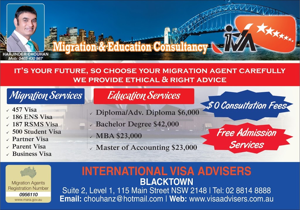 International Visa Advisers | health | Altitude Tower, Office A/1 Boys Ave, Blacktown NSW 2148, Australia | 0288148888 OR +61 2 8814 8888