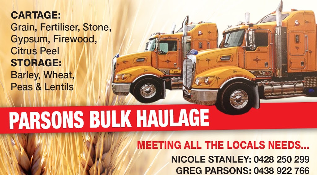 Parsons Bulk Haulage | 8 Quin Dr, Swan Hill VIC 3585, Australia | Phone: (03) 5033 1551