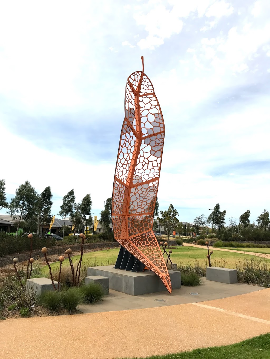 Woodlea Leaf Sculture | Riders Cct, Rockbank VIC 3335, Australia | Phone: 1300 966 353