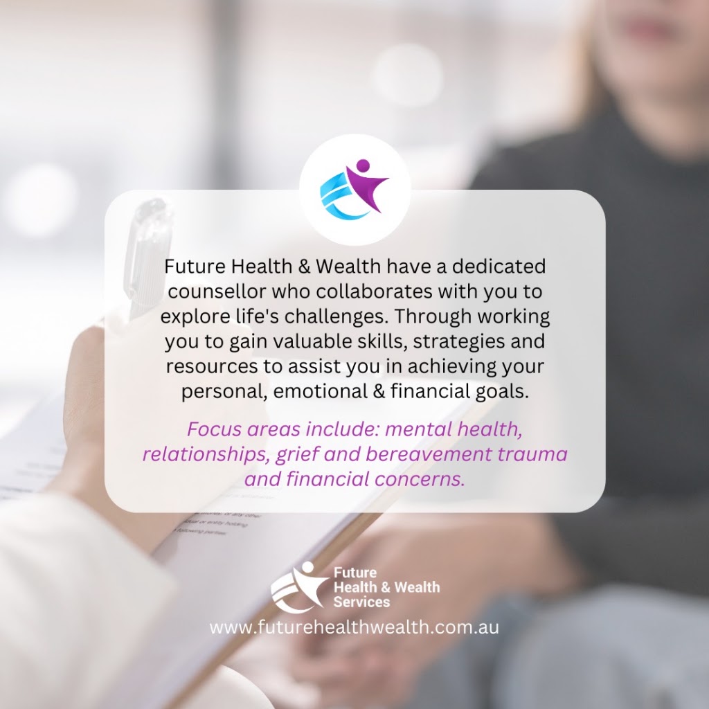 Future Health & Wealth Services | 5 Coolibah St, Dalby QLD 4405, Australia | Phone: 0455 496 065