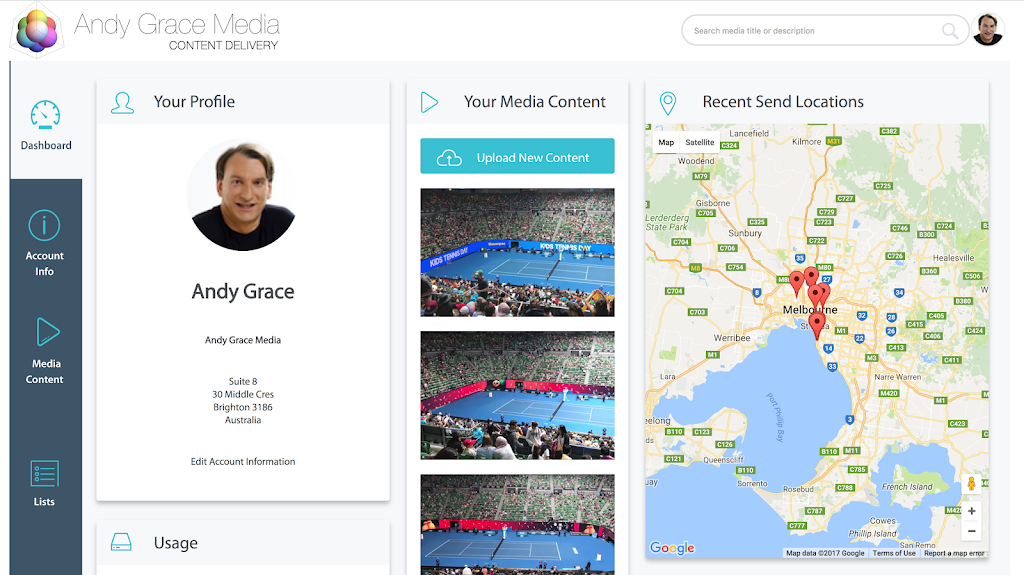 Andy Grace Media | point of interest | 8/30 Middle Cres, Brighton VIC 3186, Australia | 0421639237 OR +61 421 639 237