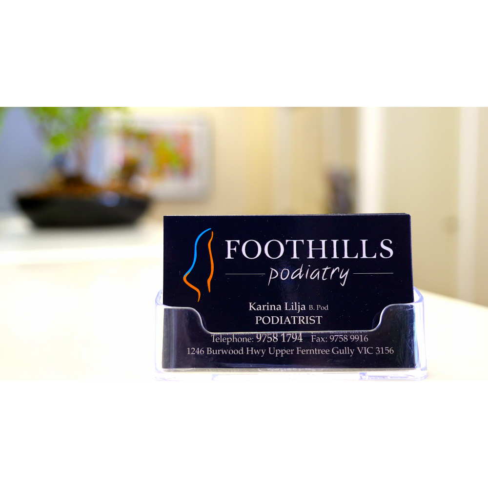 Foothills Podiatry & Osteopathy | 1246 Burwood Hwy, Upper Ferntree Gully VIC 3156, Australia | Phone: (03) 9758 1794