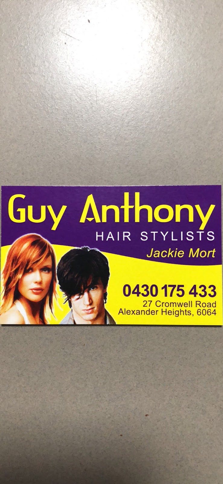 Guy Anthony Hairstylist | 27 Cromwell Rd, Alexander Heights WA 6064, Australia | Phone: 0430 175 433