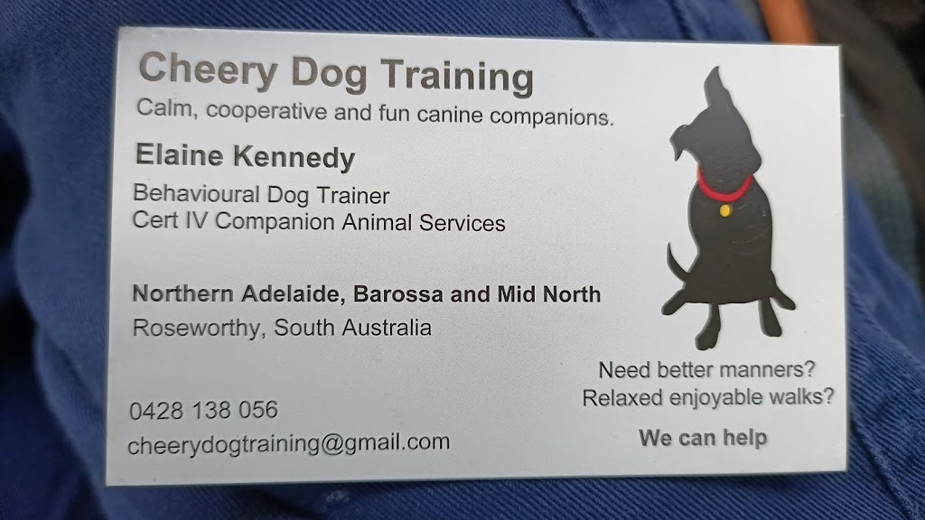 Cheery Dog Training | 5 Clode St, Roseworthy SA 5371, Australia | Phone: 0428 138 056