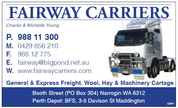 Fairway Carriers | moving company | 1 Booth St, Narrogin WA 6312, Australia | 0898811300 OR +61 8 9881 1300