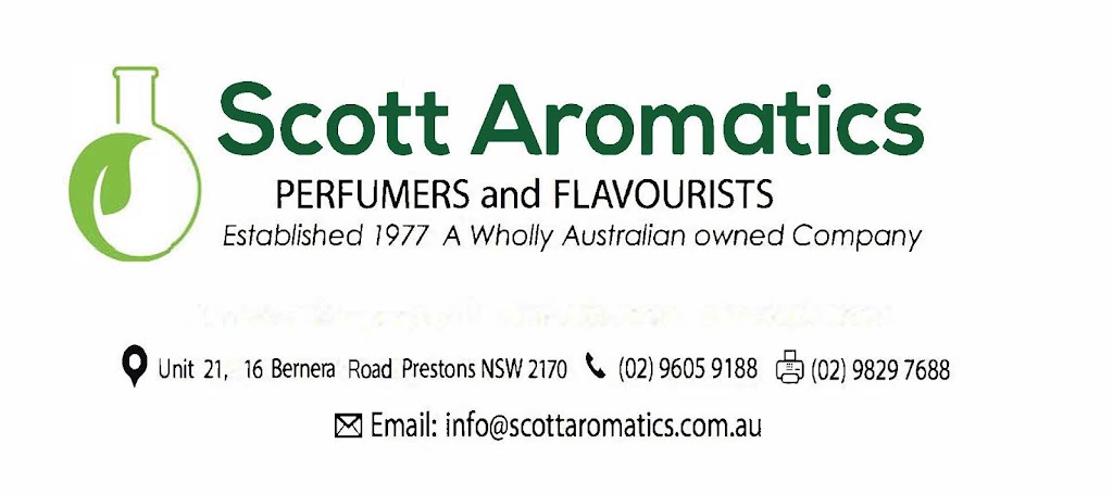 Scott Aromatics | health | 21/16 Bernera Rd, Prestons NSW 2170, Australia | 0296059188 OR +61 2 9605 9188