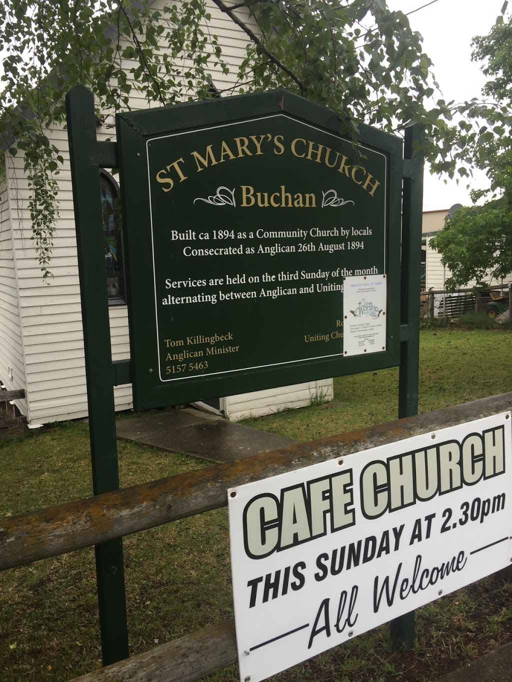 Saint Marys Church | church | LOT 1 Main Rd, Buchan VIC 3885, Australia | 0351575463 OR +61 3 5157 5463