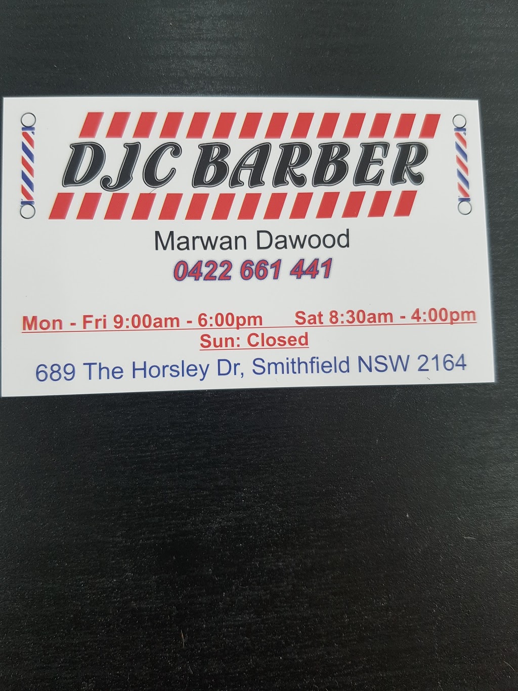 J & J Barber Shop Smithfield | hair care | 689 The Horsley Dr, Smithfield NSW 2164, Australia | 0281195639 OR +61 2 8119 5639