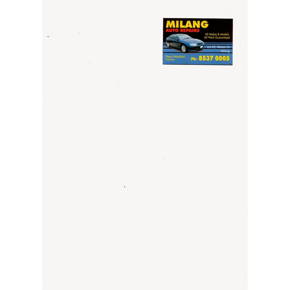 Milang Auto Repairs | car repair | 27 Watson St, Milang SA 5256, Australia | 0885370005 OR +61 8 8537 0005
