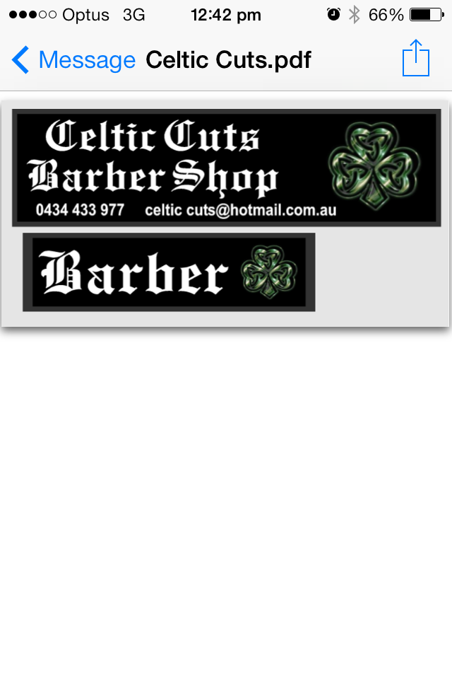 Celtic Cuts | 691 Albany Creek Rd, Albany Creek QLD 4035, Australia | Phone: 0434 433 977