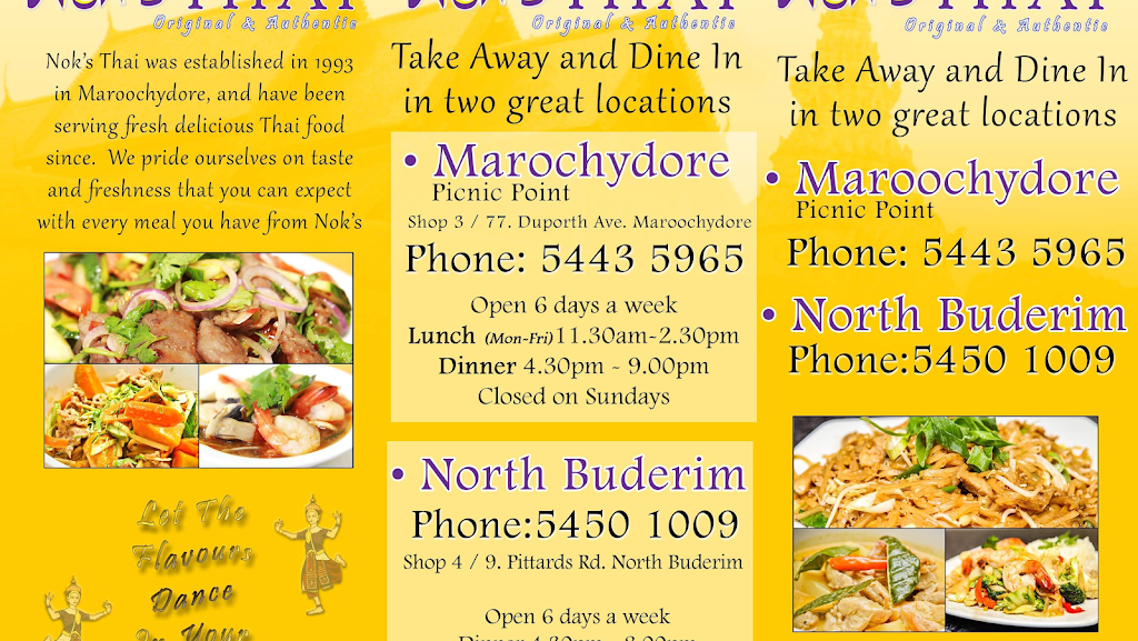 Noks Thai @ Picnic Point | meal takeaway | 3/77 Duporth Ave, Maroochydore QLD 4558, Australia | 0754435965 OR +61 7 5443 5965