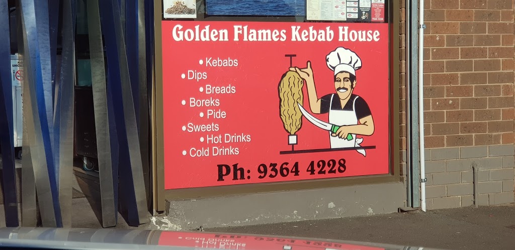 Golden Flames Kebab House | restaurant | 66 Kings Rd, St Albans VIC 3021, Australia | 0393644228 OR +61 3 9364 4228