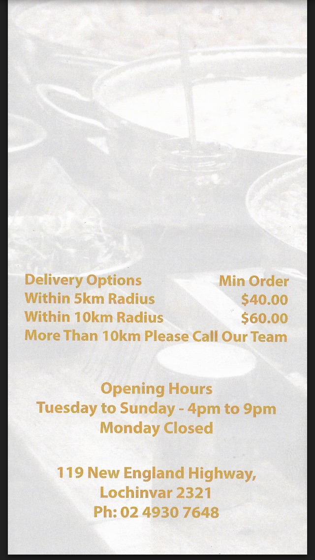 Royal Indian cuisine lochinvar | 119 New England Hwy, Lochinvar NSW 2321, Australia | Phone: (02) 4930 7648