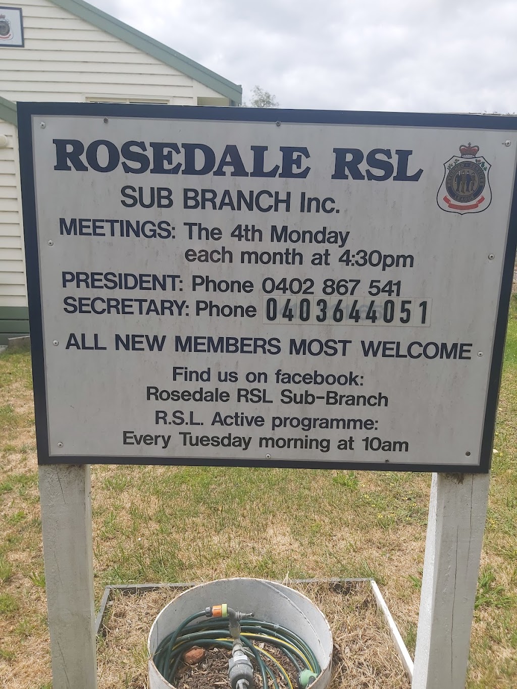 Rosedale RSL | 23 Hood St, Rosedale VIC 3847, Australia | Phone: 0402 867 541