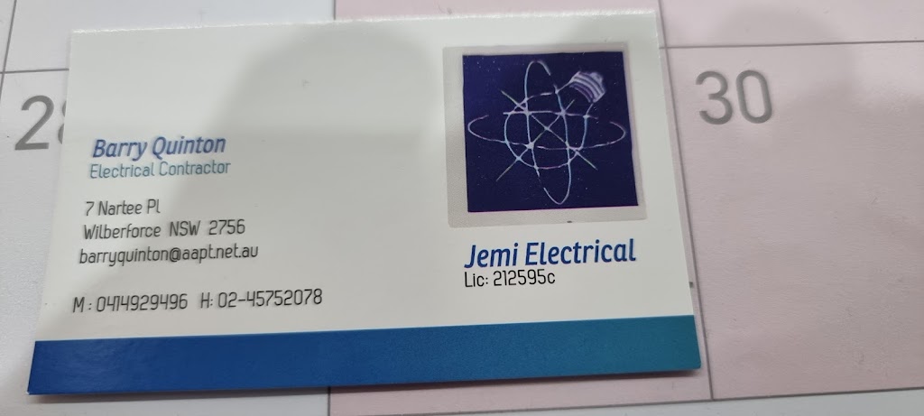 Jemi Electrical | 7 Nartee Pl, Wilberforce NSW 2756, Australia | Phone: 0414 929 496