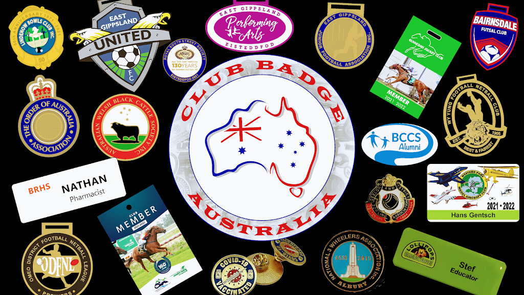 CLUB BADGE AUSTRALIA | 2 Day St, Bairnsdale VIC 3875, Australia | Phone: 0408 577 422