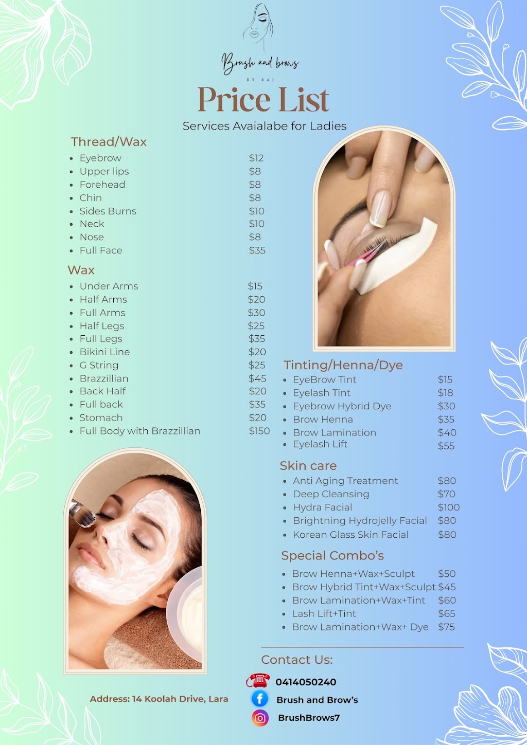 Brush and Brows | 14 Koolah Dr, Lara VIC 3212, Australia | Phone: 0414 050 240