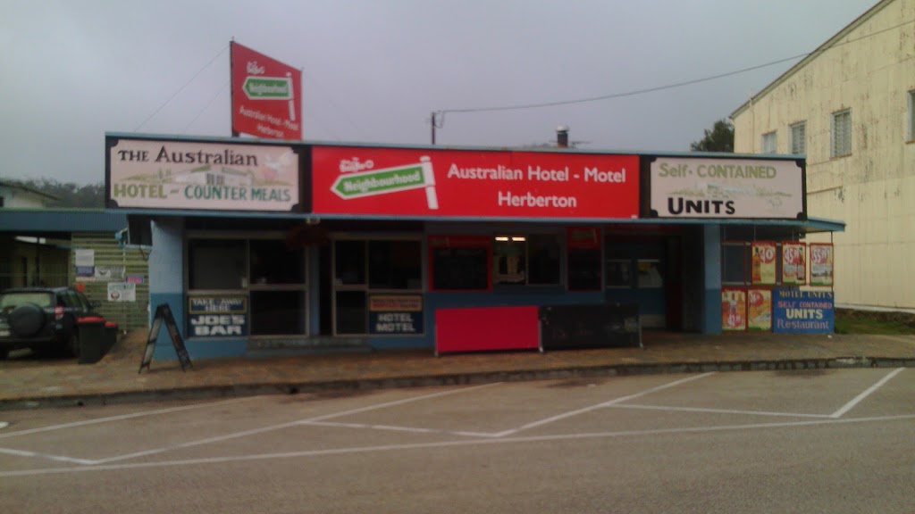 Australian Hotel and Motel | lodging | 44 Grace St, Herberton QLD 4887, Australia | 0740962263 OR +61 7 4096 2263