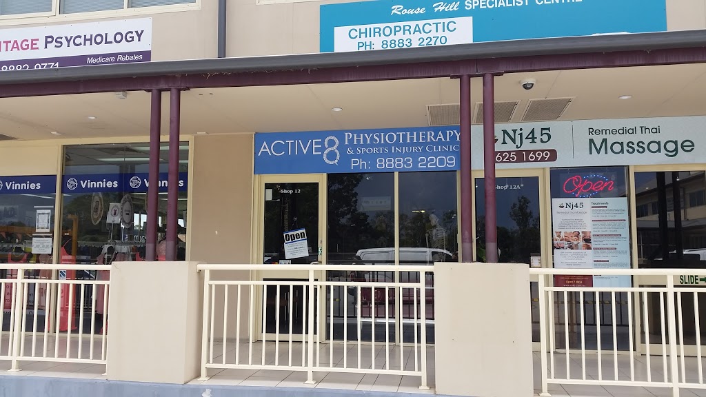 Active8 Physiotherapy and Sports Injury Clinic | 12b/40 Panmure St, Rouse Hill NSW 2155, Australia | Phone: (02) 8883 2209