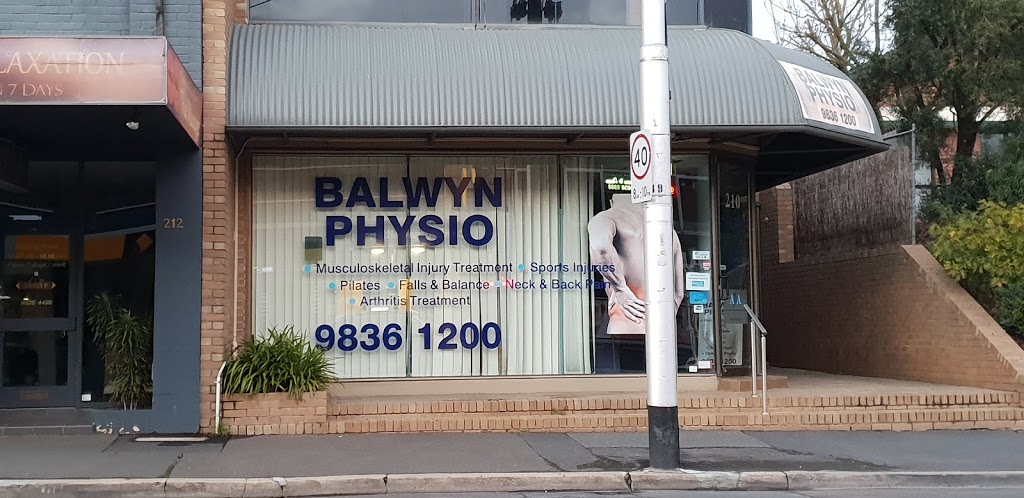 Balwyn Physio Pty Ltd | physiotherapist | 210 Whitehorse Rd, Balwyn VIC 3103, Australia | 0398361200 OR +61 3 9836 1200