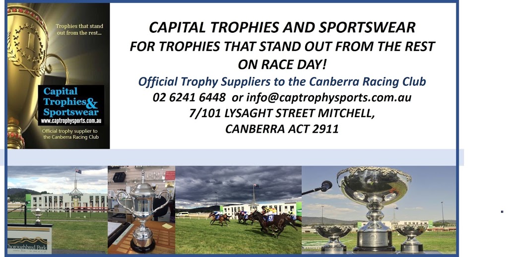 Capital Trophies & Sportswear | store | 7/81-101 Lysaght St, Mitchell ACT 2911, Australia | 0262416448 OR +61 2 6241 6448