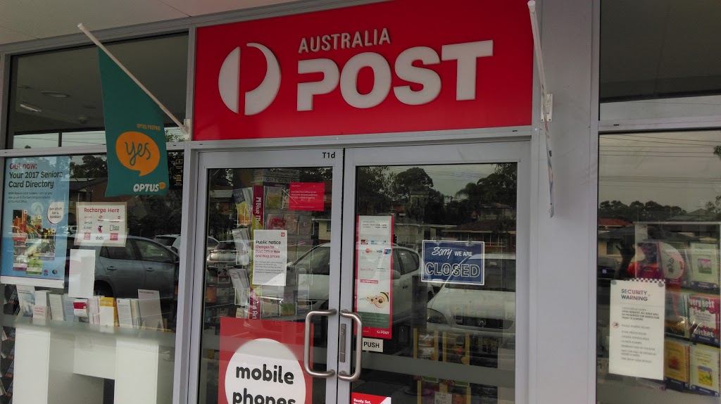 Australia Post | post office | Shop 1d/665-669 Merrylands Rd, Greystanes NSW 2145, Australia | 0296310445 OR +61 2 9631 0445