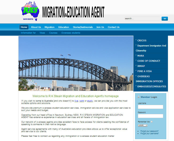 R.K.Steain Migration & Education Agent | 138 Carillon Ave, Newtown NSW 2042, Australia | Phone: (02) 9557 8715