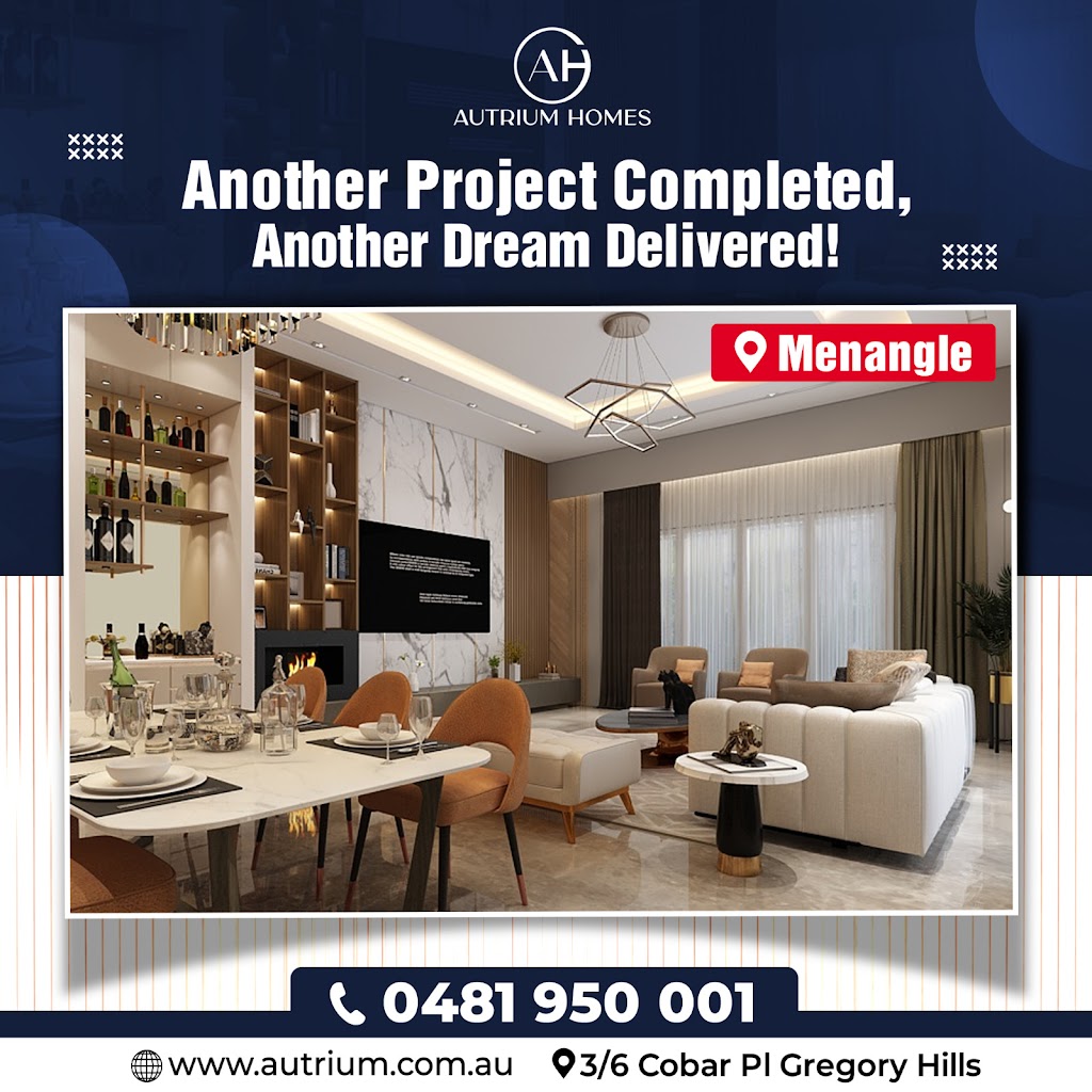 Autrium Homes | 10 Bluebell Cl, Gregory Hills NSW 2557, Australia | Phone: 0481 950 001