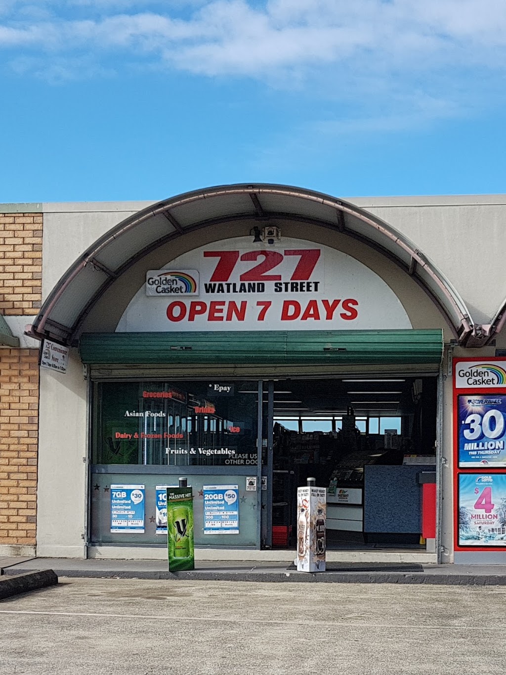 727 Stores (37 Watland St) Opening Hours