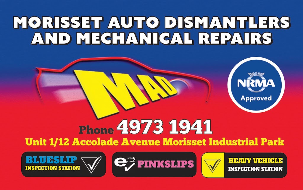 Morisset Auto Dismantlers & Mechanical Repairs | car repair | Industrial Park, Unit 1/12 Accolade Ave, Morisset NSW 2264, Australia | 0249731941 OR +61 2 4973 1941