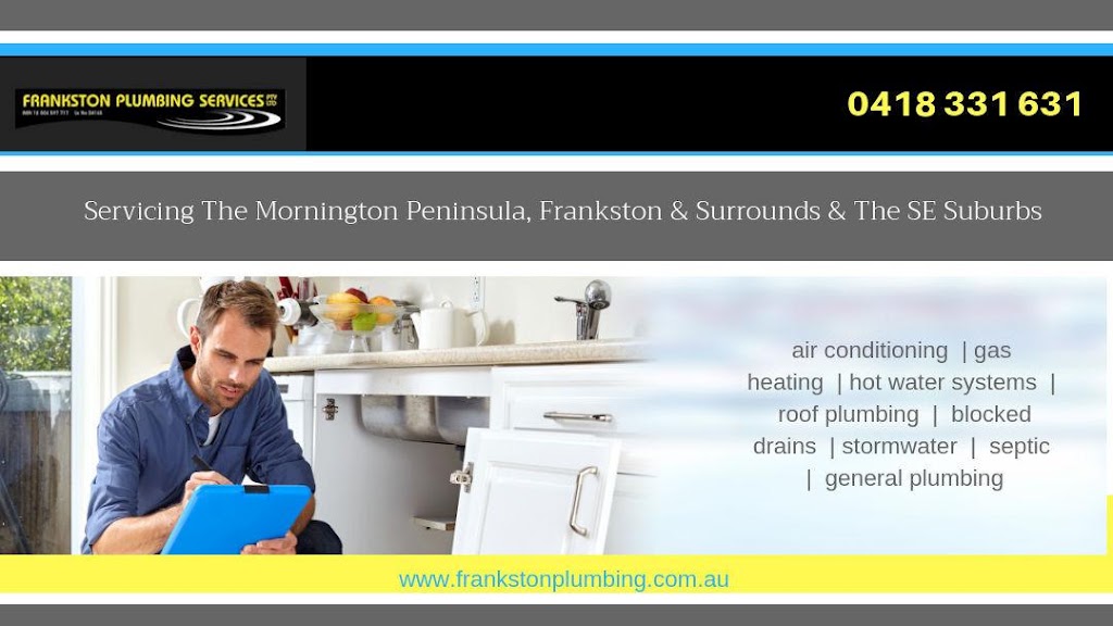 Frankston Plumbing Services |  | 269 Pearcedale Rd, Cranbourne South VIC 3977, Australia | 0418331631 OR +61 418 331 631