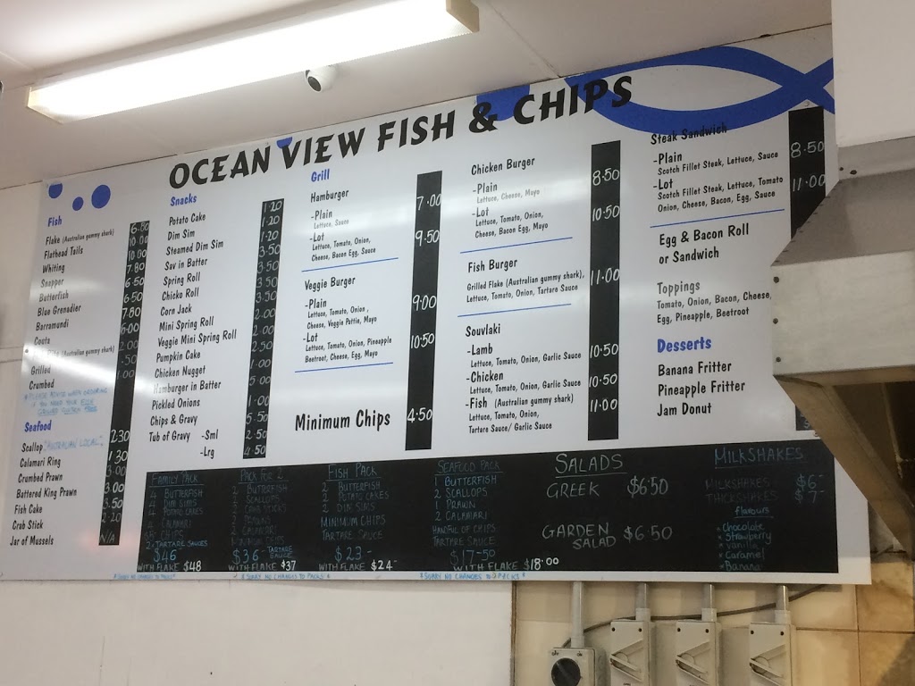 Ocean View Fish & Chips Shop | restaurant | 33 Hodgson St, Ocean Grove VIC 3226, Australia | 0352561082 OR +61 3 5256 1082