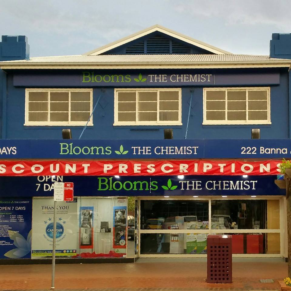 Blooms The Chemist | pharmacy | 222 Banna Ave, Griffith NSW 2680, Australia | 0269622527 OR +61 2 6962 2527