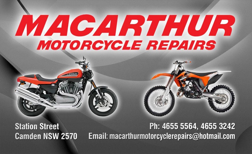 Macarthur Motorcycle repairs | car repair | 2 Station St, Camden NSW 2570, Australia | 0246555564 OR +61 2 4655 5564