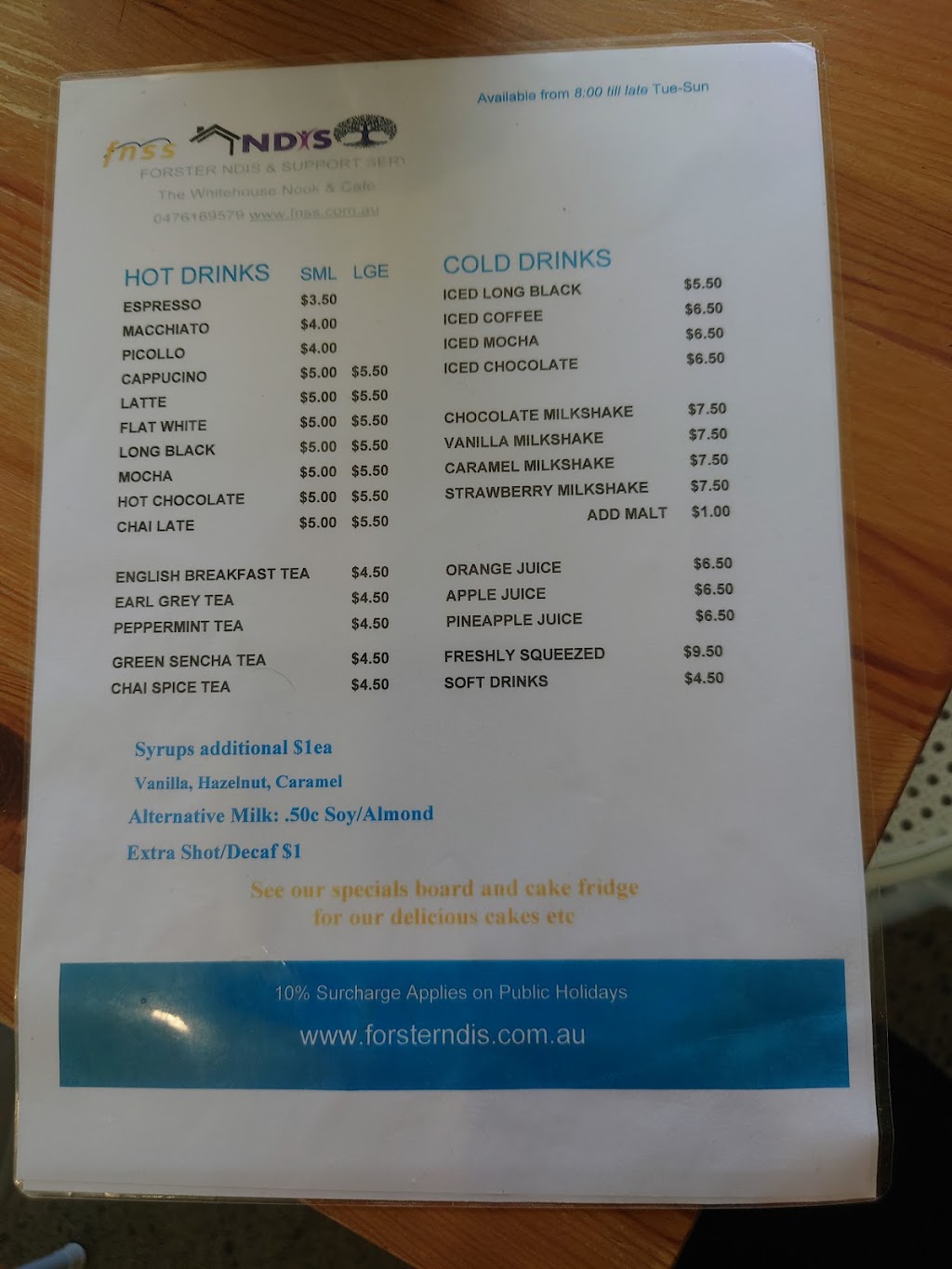 The Whitehouse Nook & Cafe | 8 Failford Rd, Darawank NSW 2428, Australia | Phone: 0476 169 579