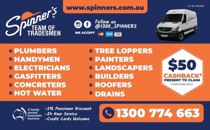 Spinners Team of Tradesmen | electrician | 587 Merrylands Rd, Greystanes NSW 2145, Australia | 1300774663 OR +61 1300 774 663