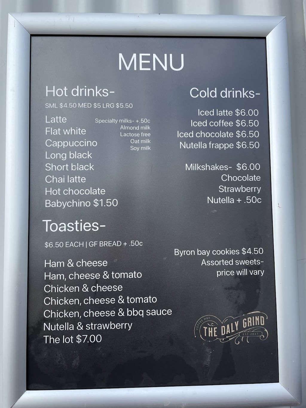 The Daly grind, dalyston, australia | cafe | 4212 Bass Hwy, Dalyston VIC 3992, Australia | 0408004515 OR +61 408 004 515
